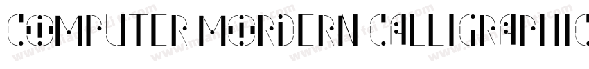 computer mordern calligraphic字体转换